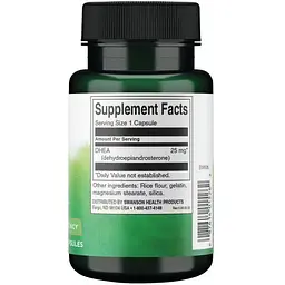 Дегідроепіандростерон ДГЕА Swanson DHEA 25 мг 120 капсул (100-51-8075499-20) - мініатюра 2