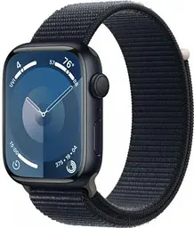 Смарт-годинник Apple Watch Series 9 GPS 45mm Midnight Aluminium Case w. Midnight S. Loop (MR9C3)