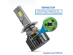 Автолампа Cyclone LED H27 5700K type 41 - мініатюра 4
