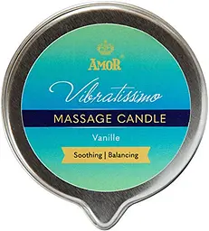 Масажна свічка Vibratissimo Vanille 100 мл Amor 7115090180 104701 - мініатюра 2