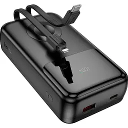 Портативна батарея Powerbank Hoco Q28 Victory 22.5W+PD20W 20000mAh Black - мініатюра 4