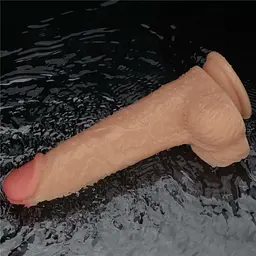 Вібратор Lovetoy Power Basics Cock 9'' 23 см (тілесний) - мініатюра 19