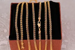 Цепь Xuping Jewelry двойной лав 50 см 3.5 мм золотистая