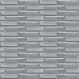 3D панель самоклеюча кладка срібло 770х700х5 мм (034) SW-00000217