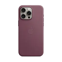 Чехол для Apple iPhone 15 Pro Max, FineWoven Case with MagSafe, бордовый, защитная накладка из материала FineWoven, противоударный, для iPhone, защита всего корпуса, поддержка беспроводной зарядки и MagSafe, (ARM71989) - мініатюра 6