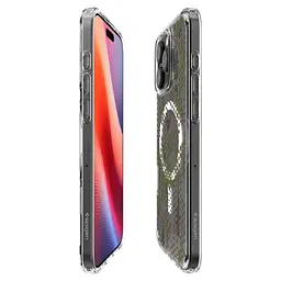 Прозорий чохол Spigen Ultra Hybrid MagSafe Digital Camo для iPhone 16 Pro Max (ACS08007) - мініатюра 4
