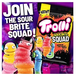Желейні цукерки Trolli Sour Brite Squad Gummy Candy 120г - мініатюра 3