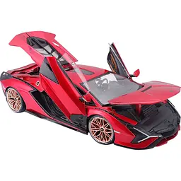 Автомодель Bburago Lamborghini Sian FKP 37 1:24 Metallic Red (18-21099) [119118] - мініатюра 3