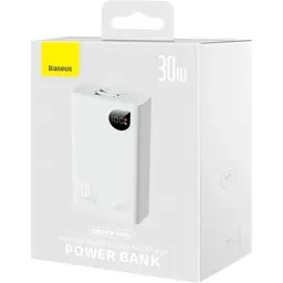 Павербанк Baseus Adaman2 Digital Display Fast Charge 10000 mAh 30 W білий (PPAD040002)  - мініатюра 10