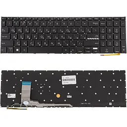 Клавіатура для ноутбука ASUS (X1702 series) rus чорний без фрейму підсвічування клавіш