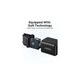 Зарядний пристрій UGREEN USB-C PD20W GaN X512 black (55553) - мініатюра 7
