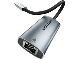 Мережева карта Vention USB Type-C to RJ-45 Gray (CFPHB) - мініатюра 2