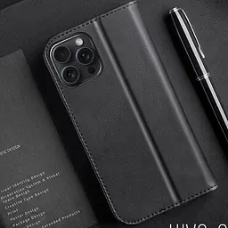 Чохол-книжка Dux Ducis Hivo для Apple iPhone 16 Pro (6.3) Black - мініатюра 3