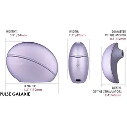 Вакуумний стимулятор Svakom Pulse Galaxie Metal Lilac (SO9679) [108376] - мініатюра 8
