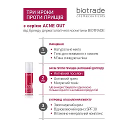 Лосьйон Biotrade Acne Out для проблемної шкіри, 60 мл (3800221840259) - мініатюра 3