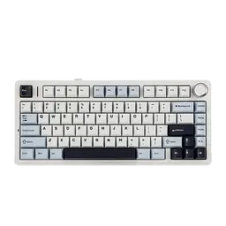 Клавіатура бездротова Aula F75 RGB Light Blue