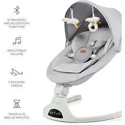 Крісло-гойдалка Kinderkraft Tulsy Gray (KBTULS00GRY0000) - мініатюра 4