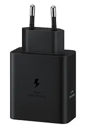 Зарядний пристрій Samsung Type-C Duo 50W with cable (EP-T5020XBE) Black - мініатюра 2