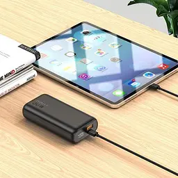 Портативна батарея Power Bank Hoco Q5 Aegis 30W fully compatible 10000 mAh Вlack - мініатюра 6