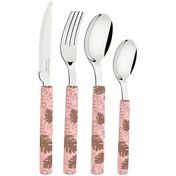 Набір столових приладів з 16 предметів, на 4 особи Tramontina Bliss Pastel Pink (29899/129)