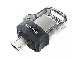USB флеш накопичувач SanDisk 32 GB USB Ultra Dual OTG USB 3.0 Black (SDDD3-032G-G46) - мініатюра 3