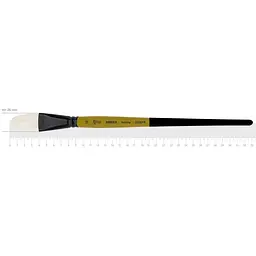 Пензель щетина овальна AMBER 2306FR №12 довга ручка Rosa
