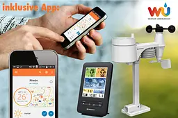 Метеостанція Bresser Weather Center 5-in-1 V WIFI Professional colour (7002585) - мініатюра 6