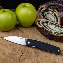Ніж складаний кишеньковий Ruike P662-B, (7.4 см) 14C28N/G10 чорний - мініатюра 4