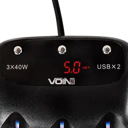 Автомобільний розгалужувач прикурювача VOIN 3 виходу 2400mA 12/24V Провід та Вольтметр (SC-3003) - мініатюра 4