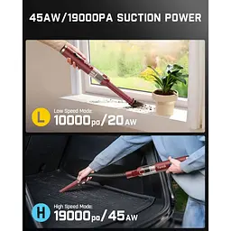 Автомобільний пилосос Fanttik Slim V10 Apex Red [177799] - мініатюра 5