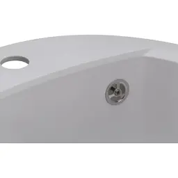 Мийка кухонна GRANADO RONDA white з сифоном (470*490mm.) (gr2205) - мініатюра 6