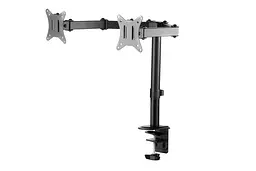 Кріплення двох моніторів настільне 17| -32|, 2×9 кг 2E Reykife Black