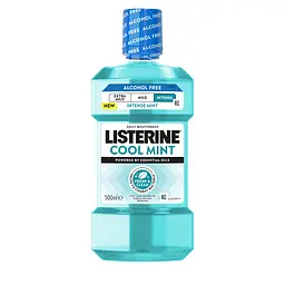 Ополаскиватель для полости рта Listerine, свежая мята интенсивный вкус без спирта 500 мл