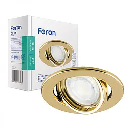 Свiтильник точковий Feron DL11 під лампу золото (15115)