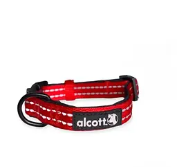Нашийник для собак Alcott M 35-50см - яскраво-червоний