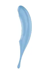 Вакуумний стимулятор клітора з вібрацією Satisfyer Twirling Pro блакитний - мініатюра 3