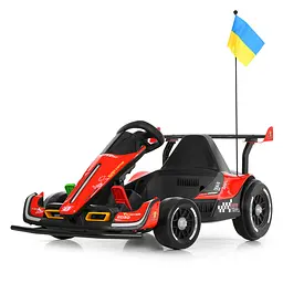 Електрокарт дитячий 24V 2.4G 2 мотори EVA червоний (M 6322EBLR-3)