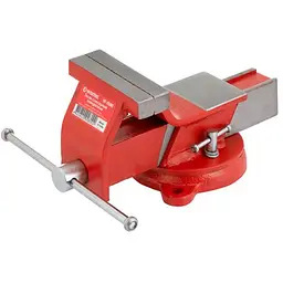 Тиски ручні поворотні слюсарні Intertool HT-0080 100 мм x 4.4кг економ