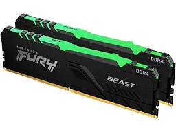 Модуль пам'яті Kingston FURY 64Gb (2x32Gb) DDR4 3200 MHz Beast RGB (KF432C16BBAK2/64)