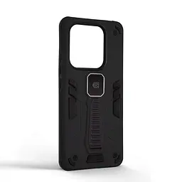 Чехол для Xiaomi Redmi Note 14 5G, Proover, черный, с подставкой и магнитом, противоударный, ударопрочный, бронированный, панель-накладка, защита всего корпуса, термополиуретан (TPU) + поликарбонат (PC), ArmorStandart (ARM85785) - мініатюра 2