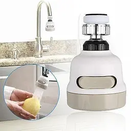 Насадка-аератор на кран MasterTool Water Saver 360 водозбережувач, гнучкий білий - мініатюра 3