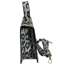 Жіноча сумка через плече крос-боді з екошкіри Lilly P1-369-9075LG Сіро-Леопардовий - мініатюра 10