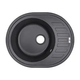 Кухонна мийка Lidz 620x500/200 BLA-03 (LIDZBLA03615500200), Чорний