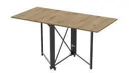 Стіл-книга трансформер Оріон 2 Ferrum-decor 750x1520x730 Чорний метал ДСП Дуб Артізан 16 мм (FRD-104588) - мініатюра 4