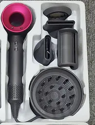 Фен стайлер для волосся Kemei 5 в 1 Supersonic Premium Magic Hair 1600 Вт 5 насадок Рожевий (HD07P) - мініатюра 8