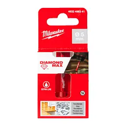 Коронка алмазна Diamond Plus/Max MILWAUKEE, діаметр 5,0мм (1/4'' Hex) (свердління з водою) - мініатюра 2