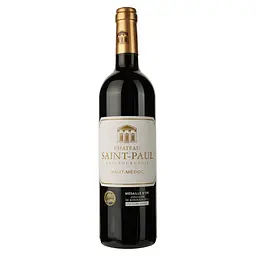 Вино Chateau Saint-Paul Haut-Medoc 2015 червоне сухе 0.75 л