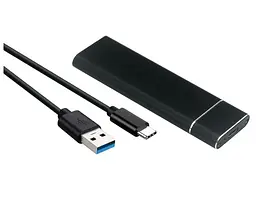 Зовнішня кишеня до M.2 на Type-C USB 3.1 (F) Gen2, 10 Gb/s, 2TB, B key NGFF Чорний