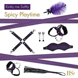 Подарунковий набір для BDSM RIANNE S - Kinky Me Softly Purple: 8 предметів задоволення - мініатюра 2