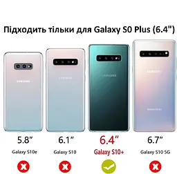 Чохол оригінальний LED Cover EF-KG975CBEGRU для Samsung Galaxy S10 Plus (6.4") Black - мініатюра 6